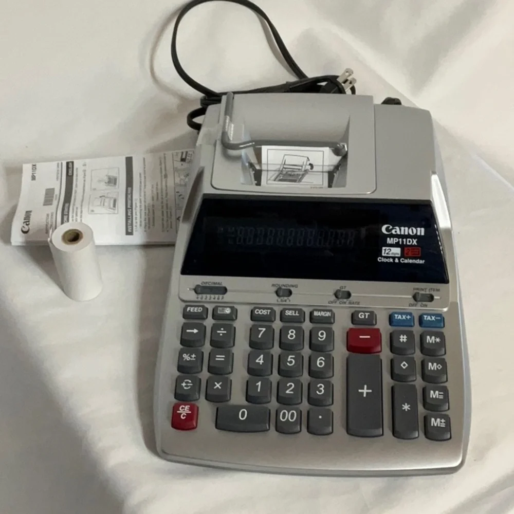 Canon MP11DX Printing Calculator - Silver NWT